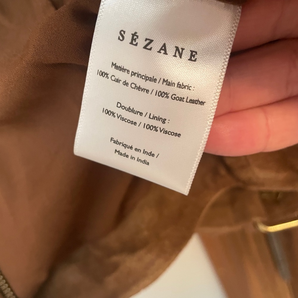 Sezane Zig Leather Jacket - image 5
